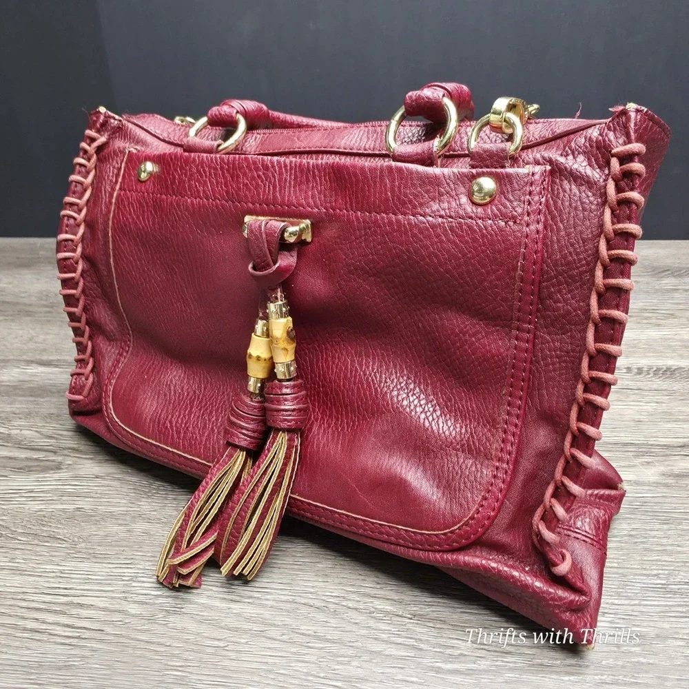 Olivia and Joy Beautiful Red Satchel Pocketbook